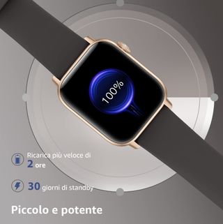 Smartwatch unisex nero/rosa