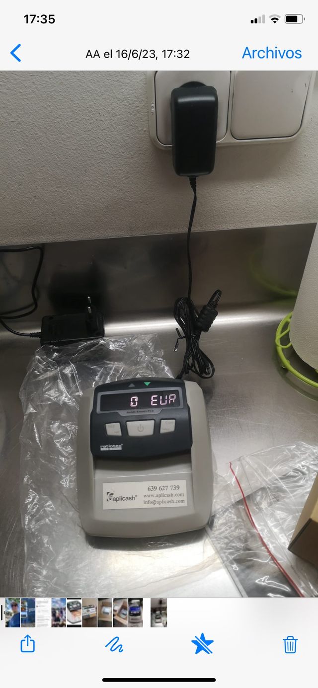 Detector billetes falsos