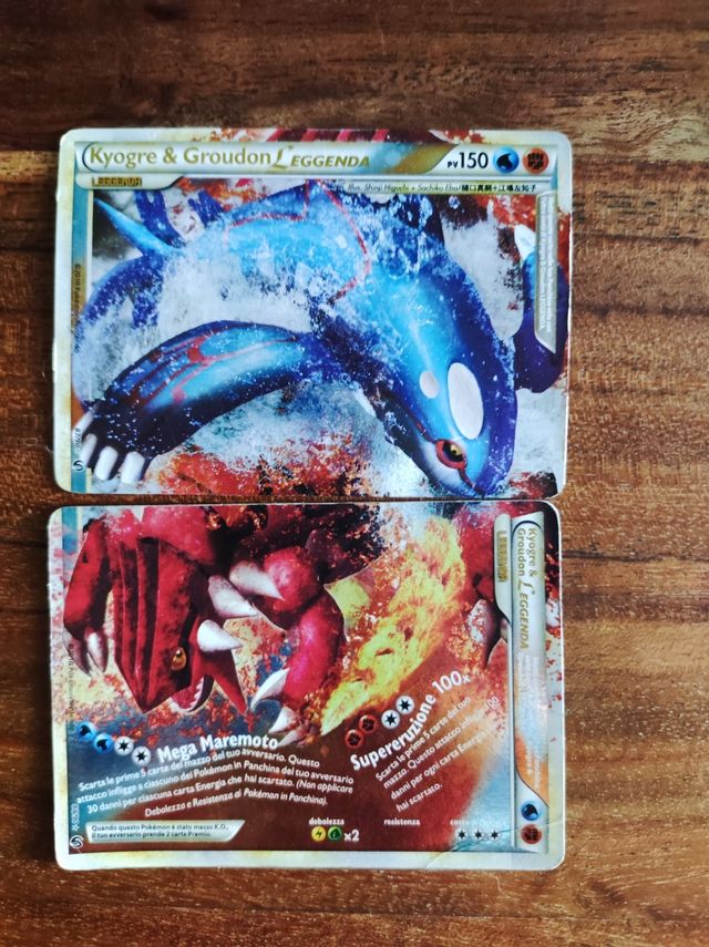 Pokemon Set Leggenda Kyogre & Groudon 87/90 88 Pok