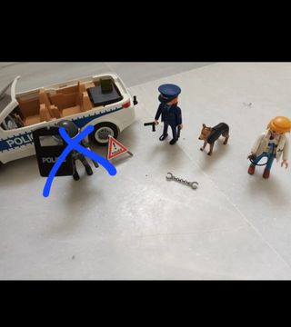 Coche clásico de policía de Playmobil