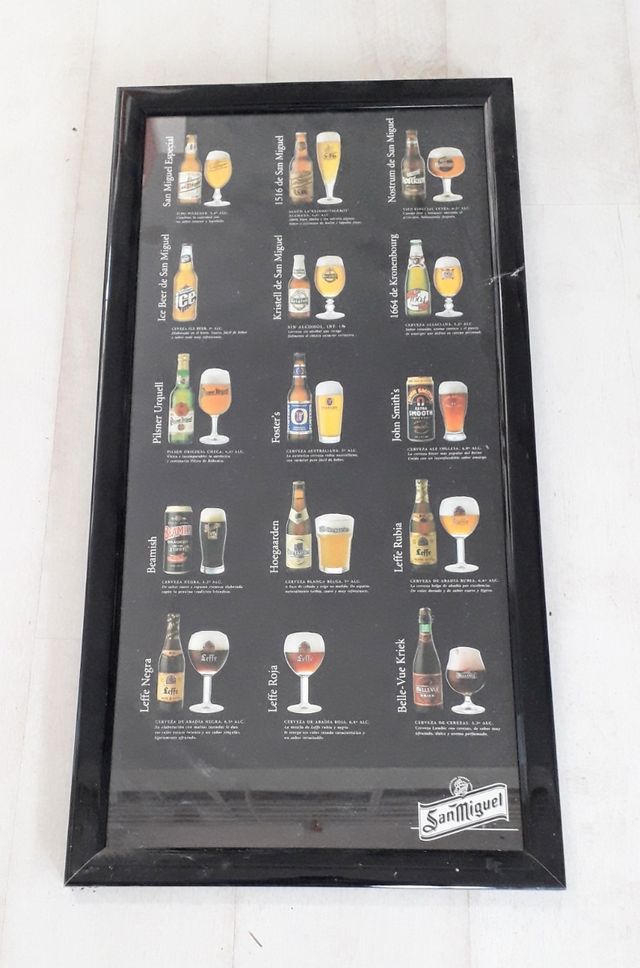 CUADROS DE VINO Y DE CERVEZA