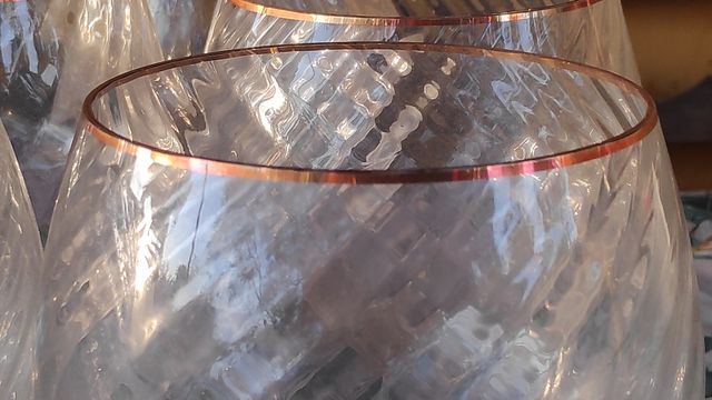 copa balón alta filete oro. 