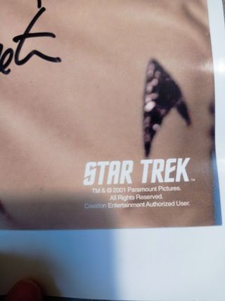 Foto con autografo di William Shatner