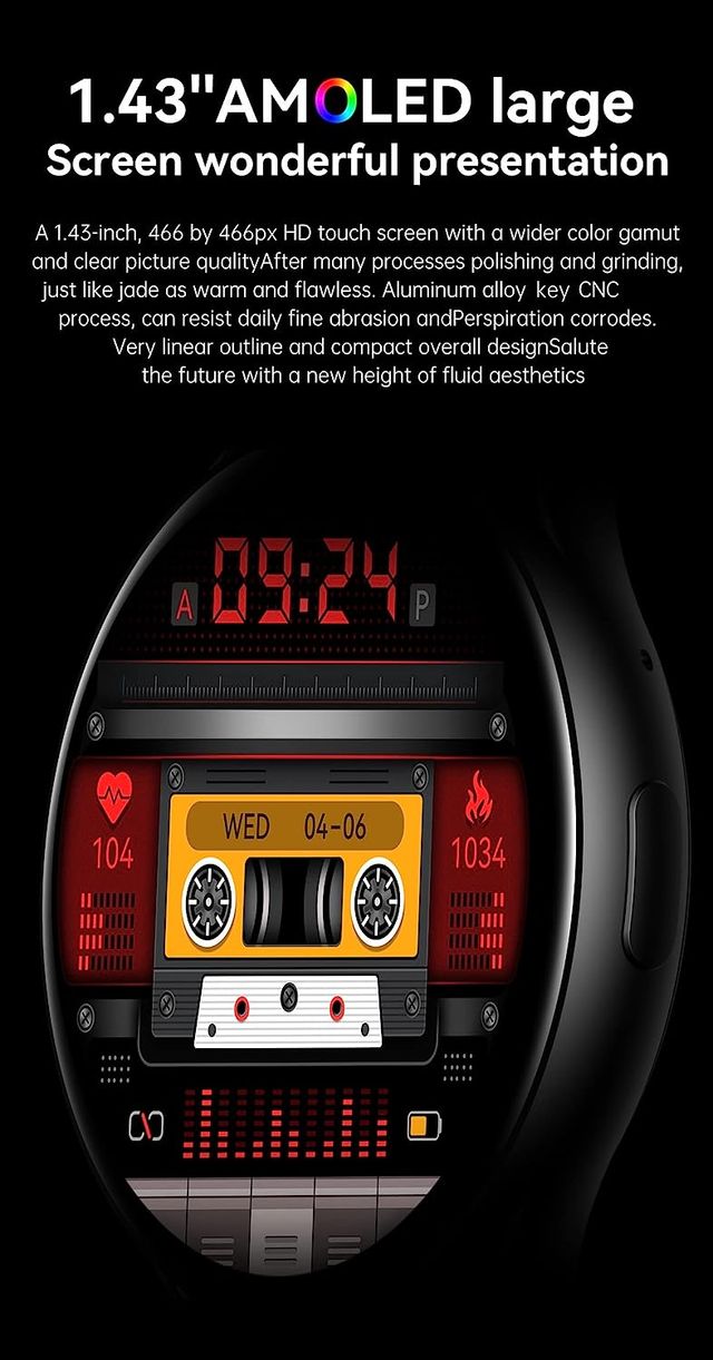 Smartwatch Mujer Hombre con Llamada Bluetooth NUEV