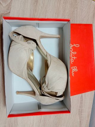 Sandalias fiesta beige