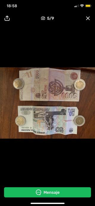 Billetes antiguos