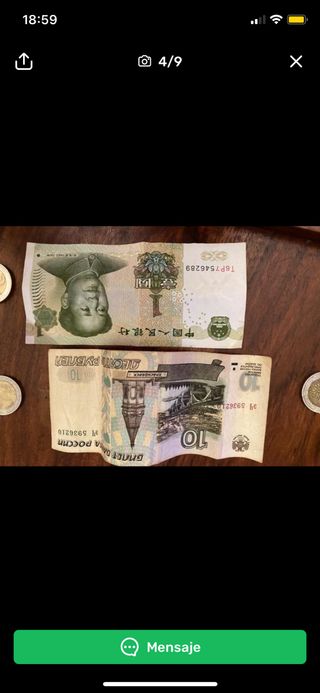 Billetes antiguos