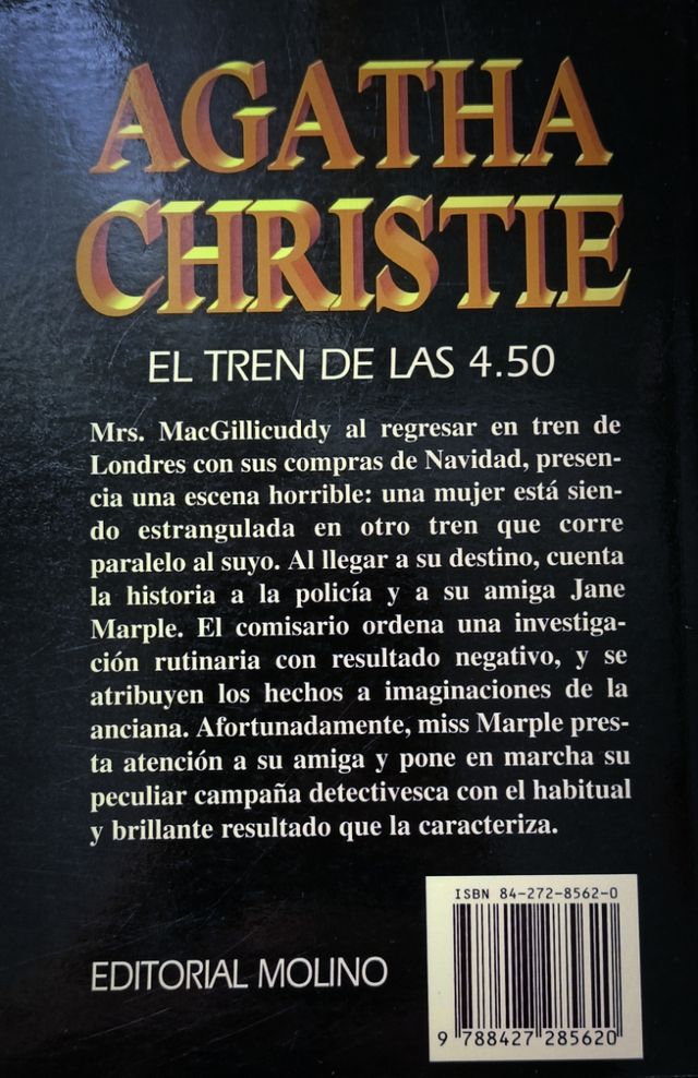 El tren de las 4.50- Agatha Christie