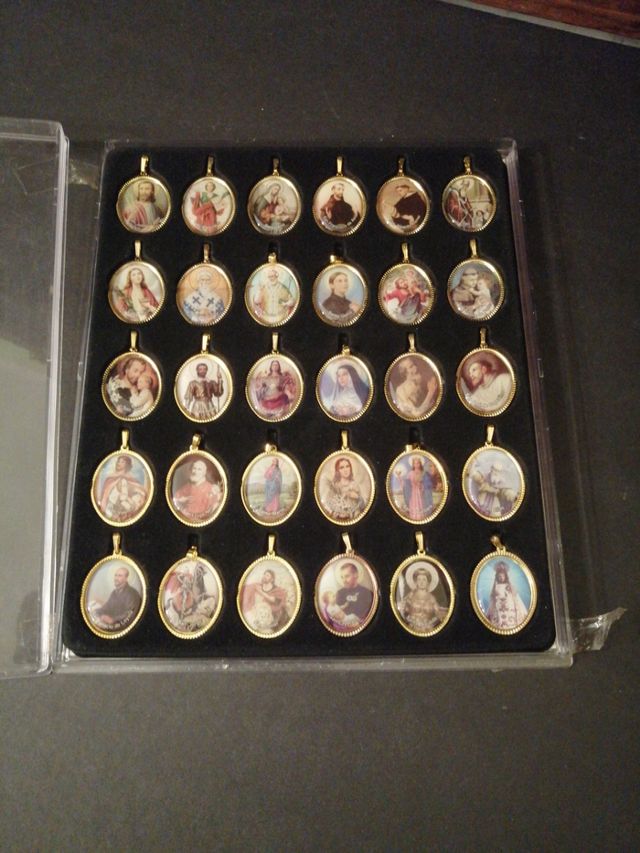 lote, medallas, religioso