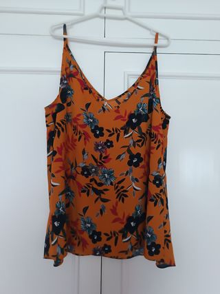 Blusa amplia tirantes- TG