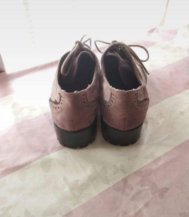 vendo mocasines grises