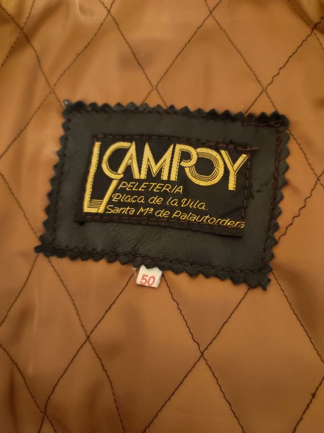 Chaqueta piel vuelta marrón