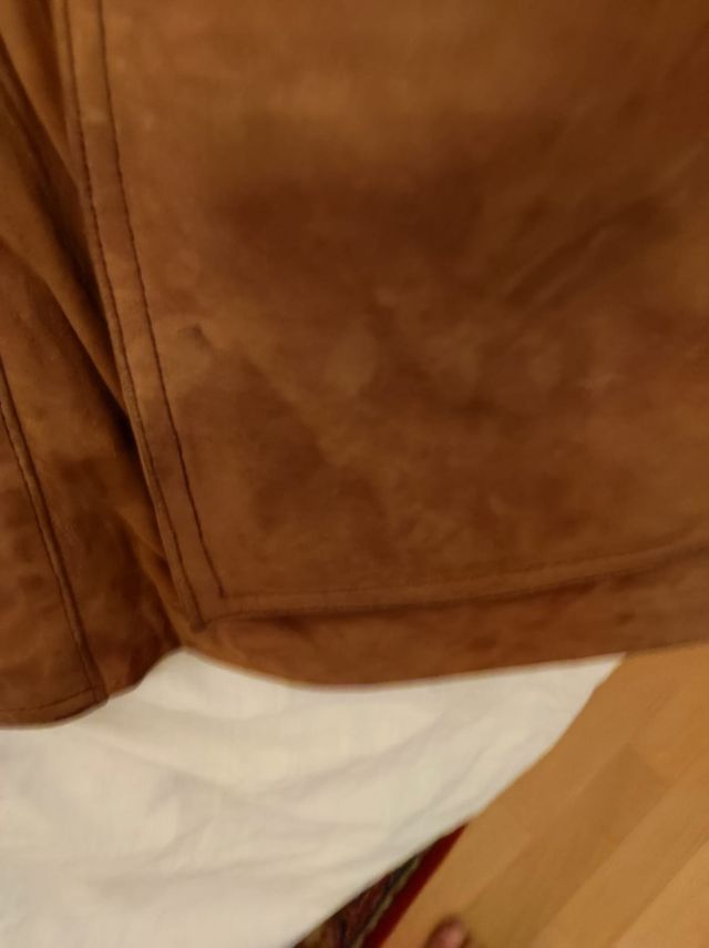 Chaqueta piel vuelta marrón