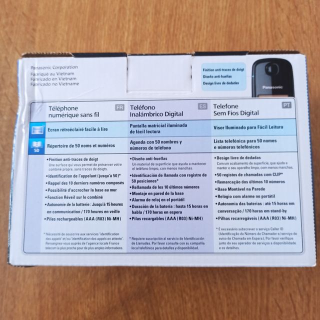 teléfono inalámbrico panasonic