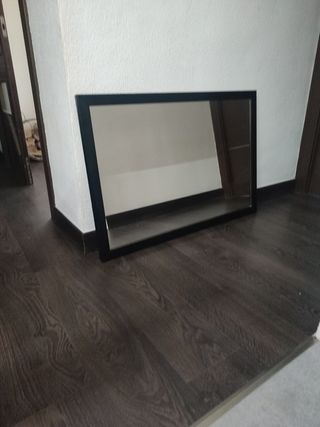 espejo de aluminio en negro