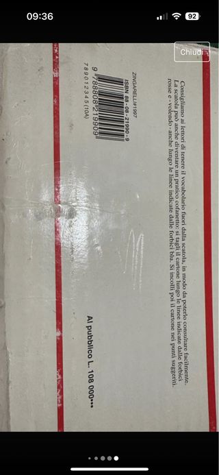 Vocabolario della lingua Italiana