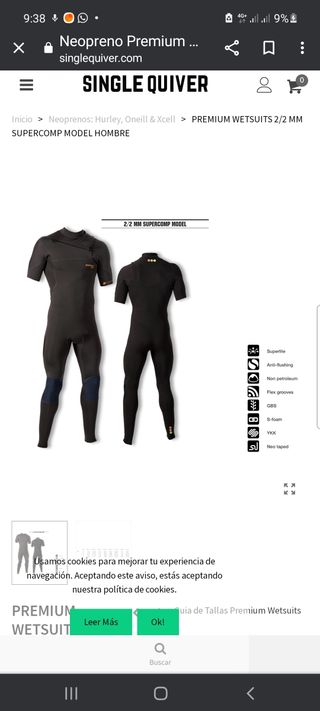 Traje de neopreno a estrenar 