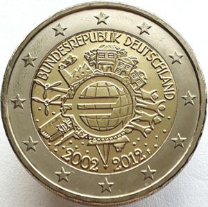 Moneda conmemorativa 2€ ALEMANIA ceca G "X Aniver"