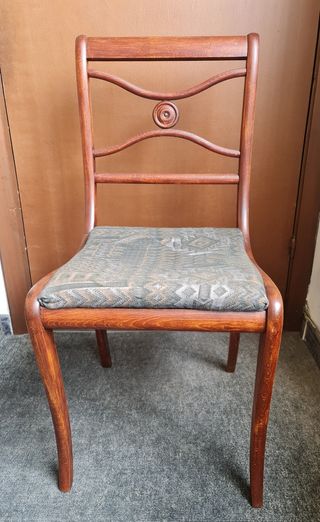 2 Sillas de comedor en caoba