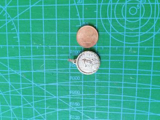 bonita y rara medalla religiosa de plata francesa