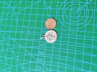 bonita y rara medalla religiosa de plata francesa