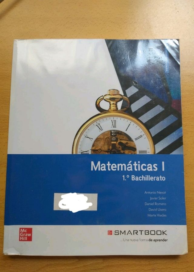 Libro matemáticas 1° bachillerato