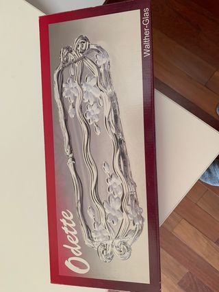 Bandeja cristal canapes