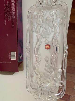 Bandeja cristal canapes