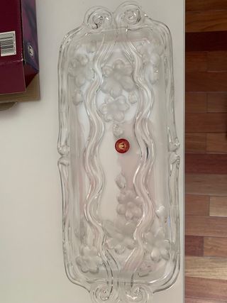 Bandeja cristal canapes