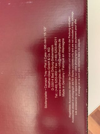 Bandeja cristal canapes