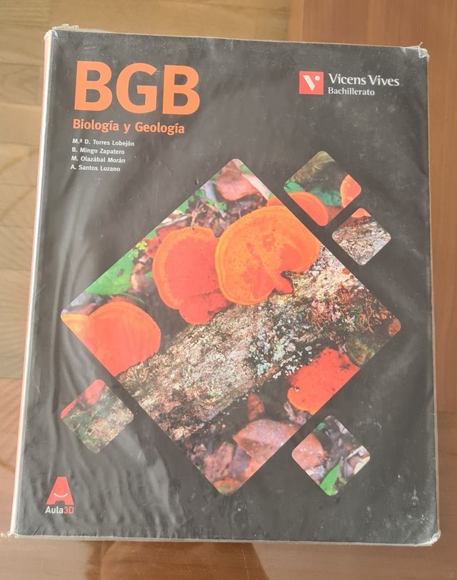 Libro biología Bachillerato. Vicens Vives.