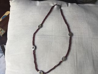 Collar de granates y plata