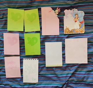 cartas de cambiar vintage (años 90).