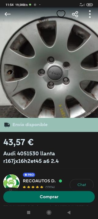 Llantas Audi a6 C5