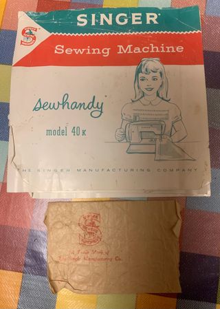 Maquina de coser Singer 40k, años '60