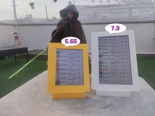 Crypto ticker y mercado de valores de 7,3"