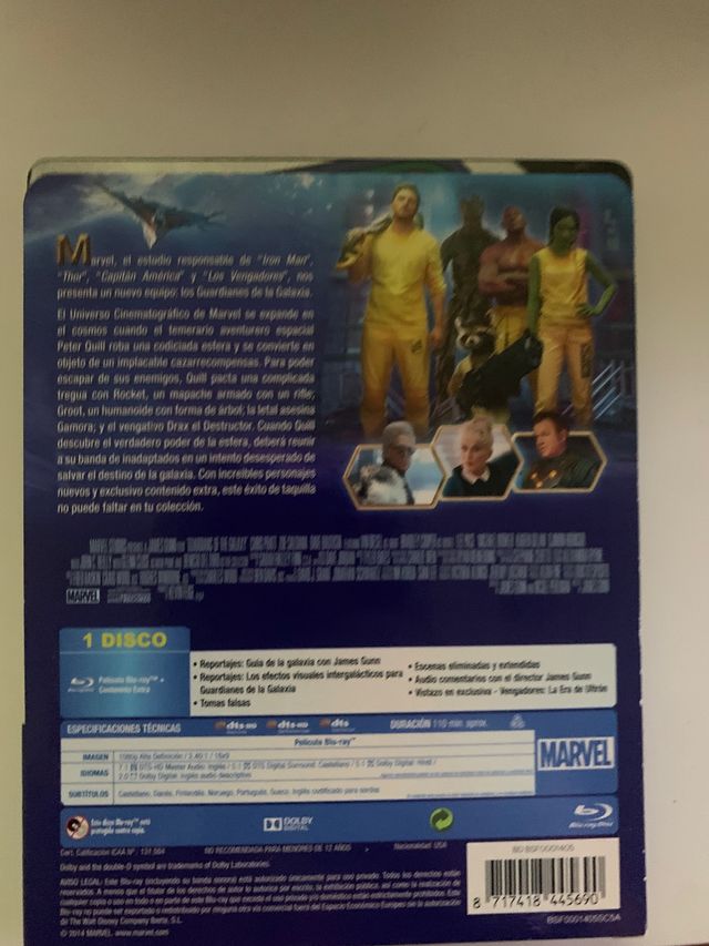 Guardianes de la Galaxia 1 y 2 Steelbook