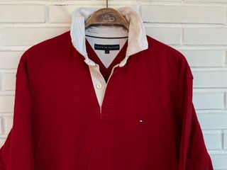 Polo manga larga granate TOMMY HILFIGER talla M