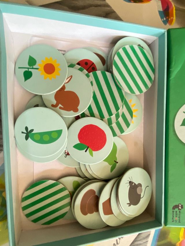 Juego de fichas de memoria para niños