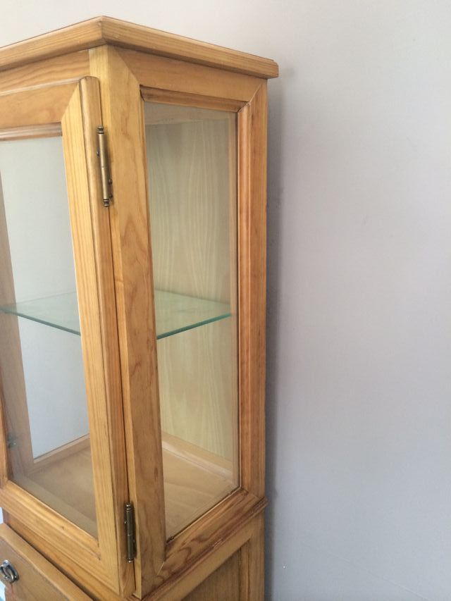 -50% Dto. VITRINA SUELO 175cm. MADERA PINO NUEVA