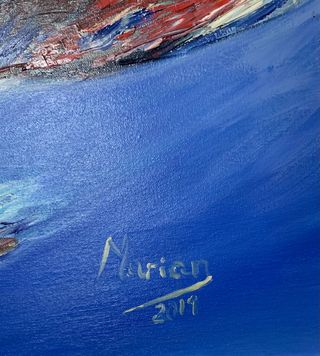 Pargo veloz. Cuadro al oleo