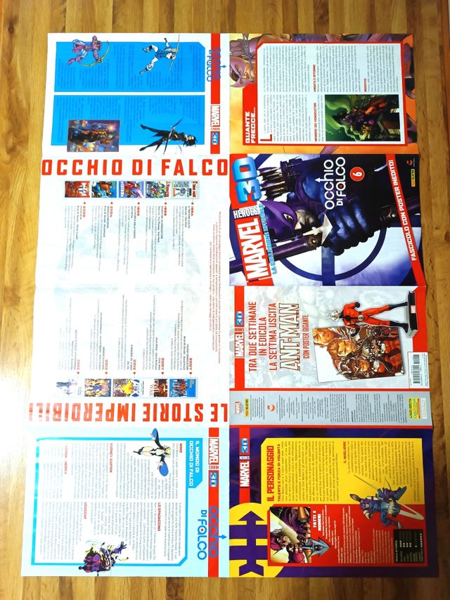 Action figure Occhio di Falco con poster e storia 