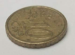 Moneda de 10 céntimos de Austria emitida en 2002