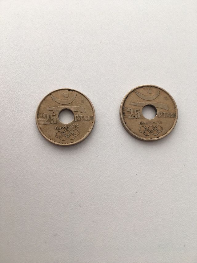 4 Monedas 25 pesetas