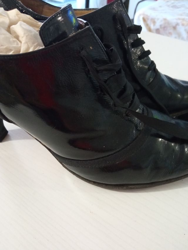 zapatos piel tacón mujer 38 marca