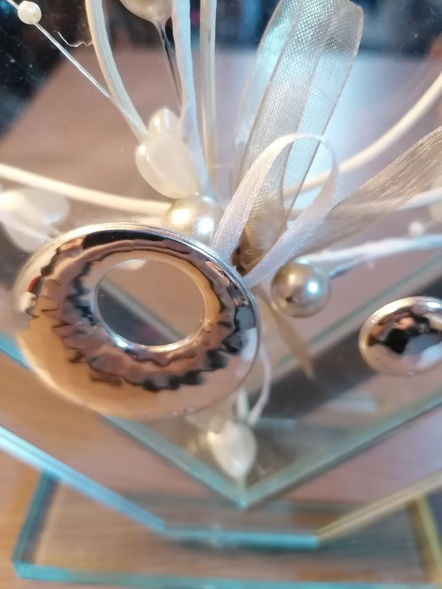 Portafiori soprammobile trasparente cristallo