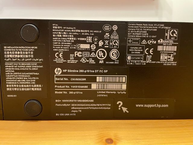 Computer di piccolo formato HP Slimline