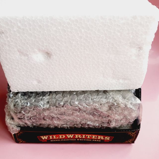 CAJA 12 BOLÍGRAFOS-DISEÑO-PINTADOS A MANO