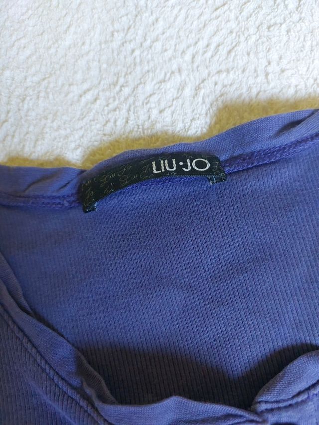 Liu jo t-shirt cotone, color pervinca