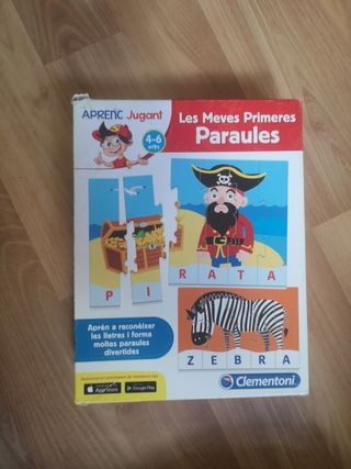 16 mini rompecabezas con palabras en catalán